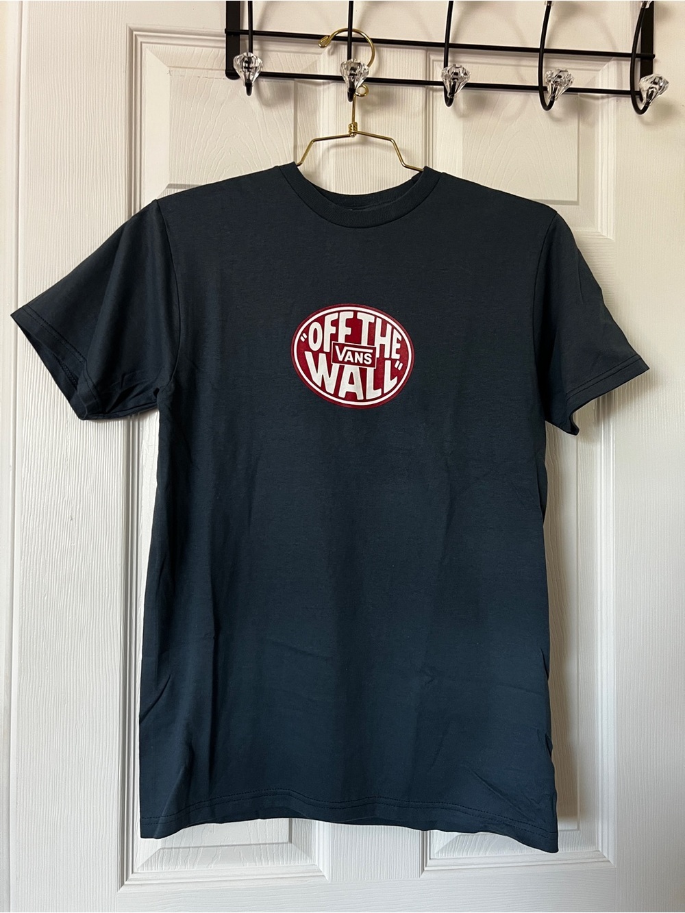 Vans Retro Tee Short Sleeve Cotton Size Small Blue